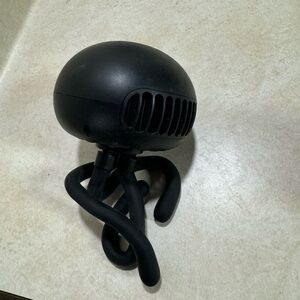 Baby stroller fan in black